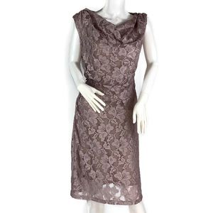 Dress barn Lace Floral Dress Size 14